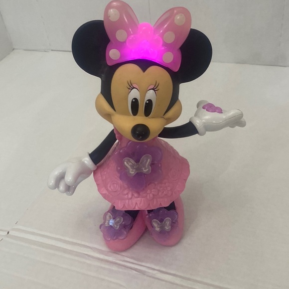 DISNEY talking singing Minnie Mouse light up push press flower toy colors - Picture 4 of 13